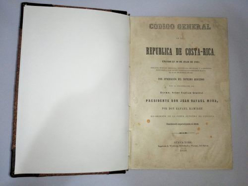 Código general de la República de Costa - Rica, Don Rafael Ramirez,1858 