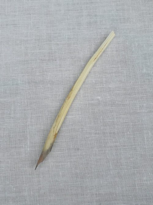 Pluma de ganso para escribir, replica de la original encontrada en un libro de apuntes del gobierno durante el periodo de la campaña, actualmente en archivo nacional.