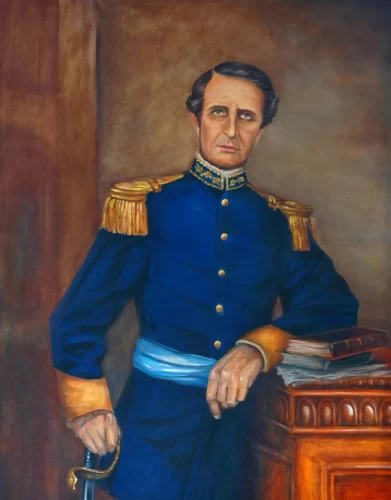 Pintura General José Joaquín Mora, Manuel Carranza